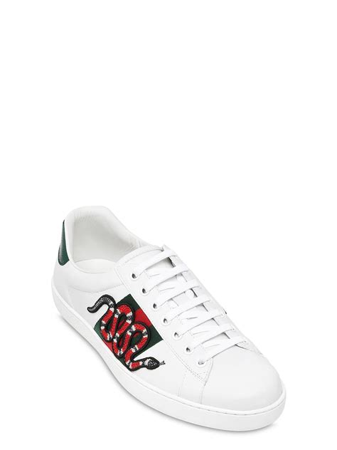 gucci sneakers nowayan|Gucci ace water snake embroidered.